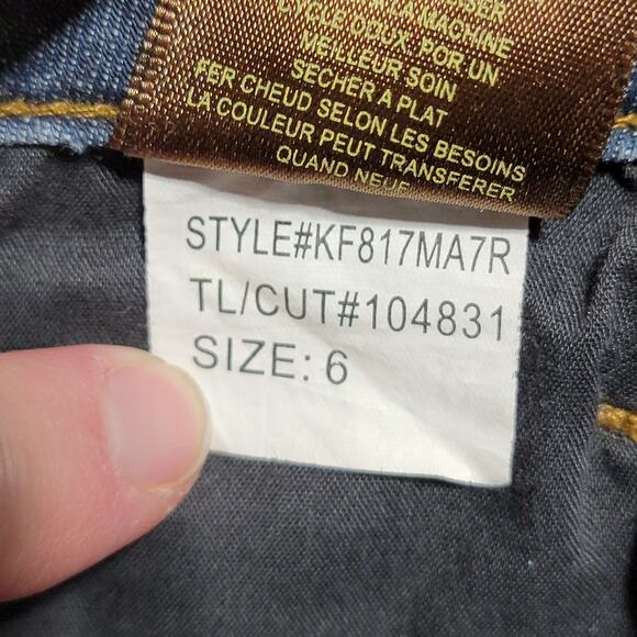 Kut from the Kloth Bardot Skinny Boyfriend Jeans Size 6 PLEASE READ - Picture 10 of 15